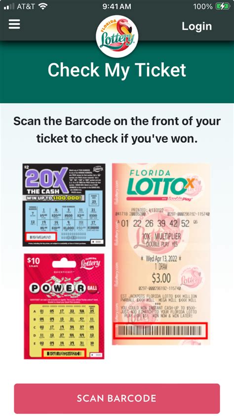my lottery ticket won't scan